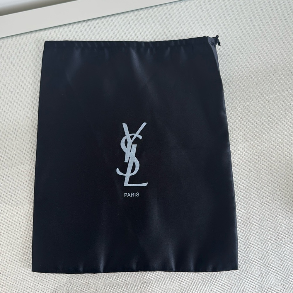 SAINT LAURENT Black Fabric Dust Sleeper Pouch